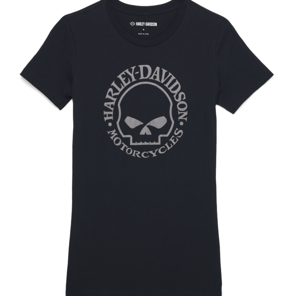 BNWT- Harley-Davidson Willie G Skull Black Graphic Tee (S)
